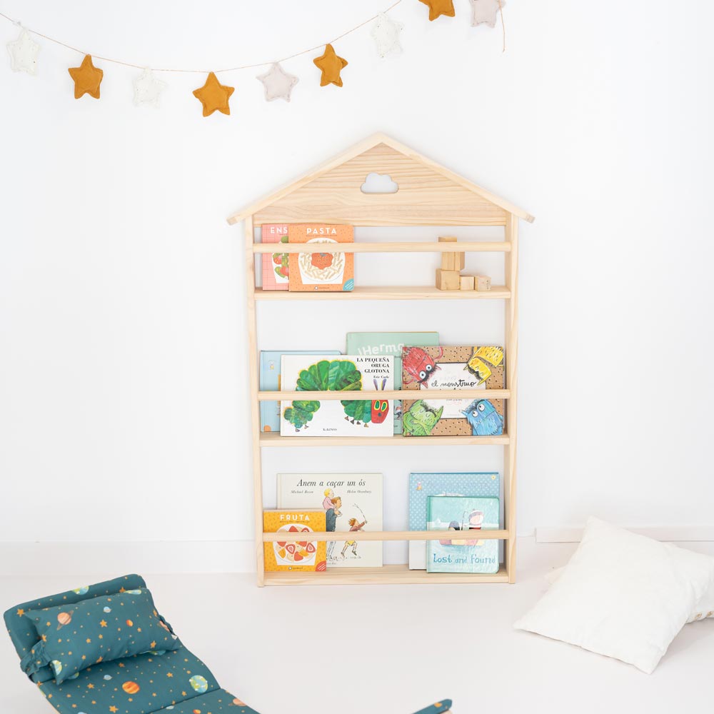 Montessori Bücherregal Wolkenbibliothek