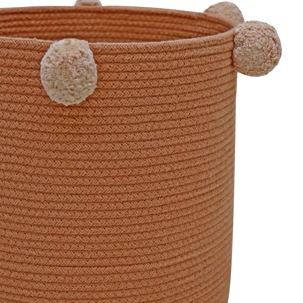 baumwollkorb aufbewahrung Aufbewahrungskorb mit Pompons