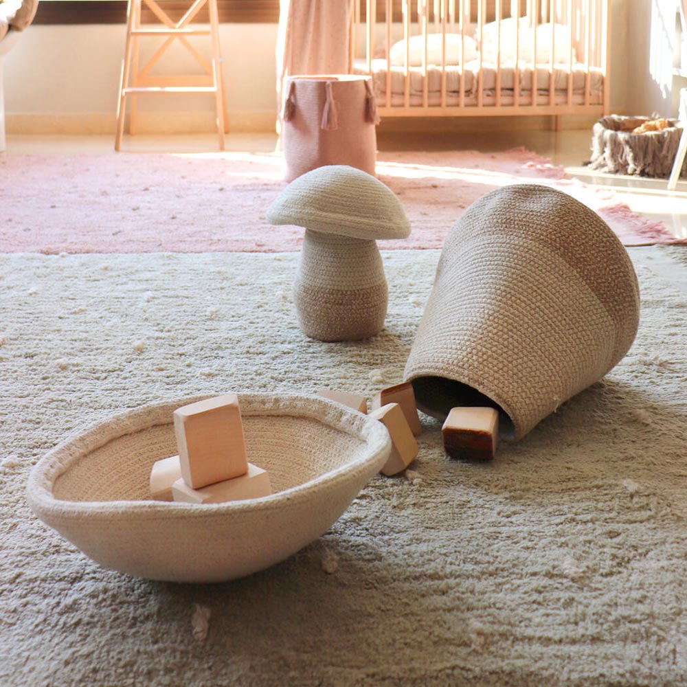 aufbewahrung kinderzimmer korb Pilz Spielkorb für zauberhafte Abenteuer