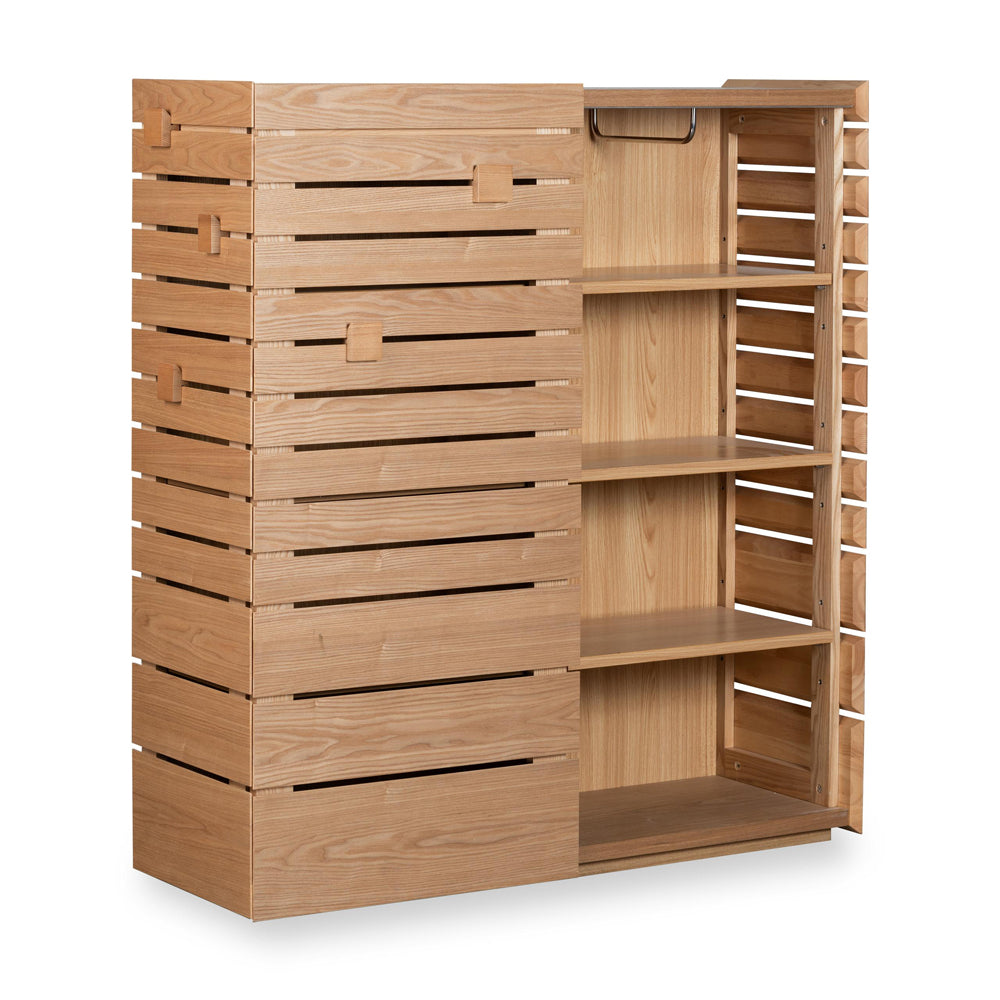 aufbewahrung künstlerbedarf schrank Aufbewahrungsschrank Esche natur Regal & Schrank 2in1