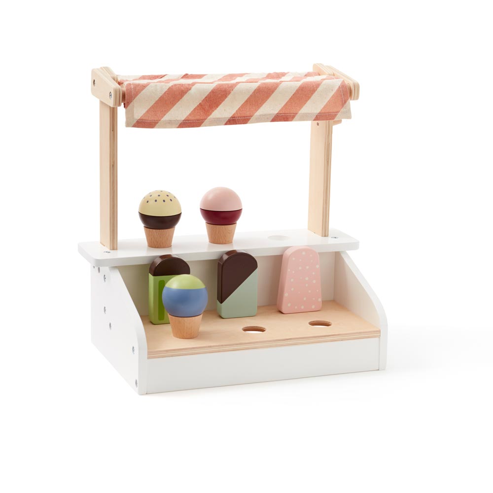 markise eisdiele Holz-Eisstand für Kinder