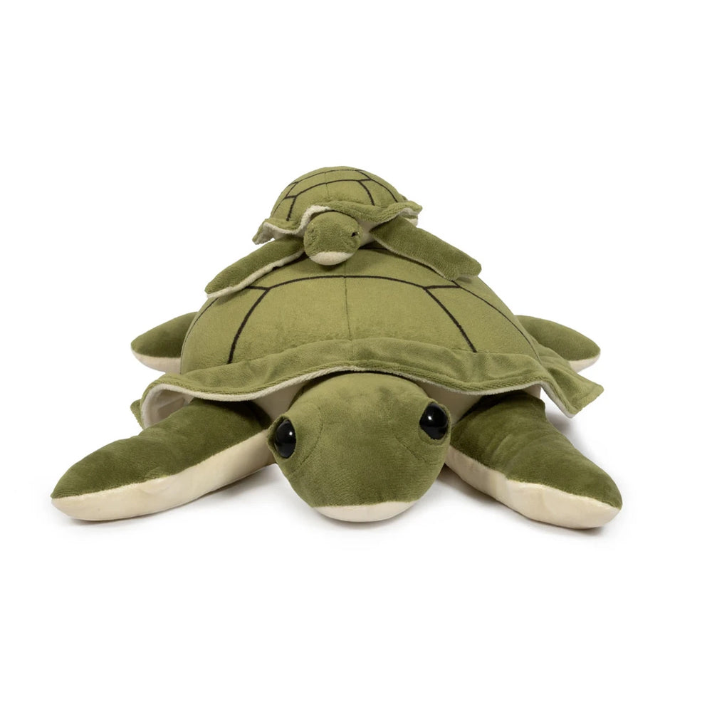 Gewichtetes Kuscheltier Plüsch Schildkröte mit 1,6 kg aus der Tierwelt Themenwelt, ideal als Geschenk oder Spielzeug für Kinder.