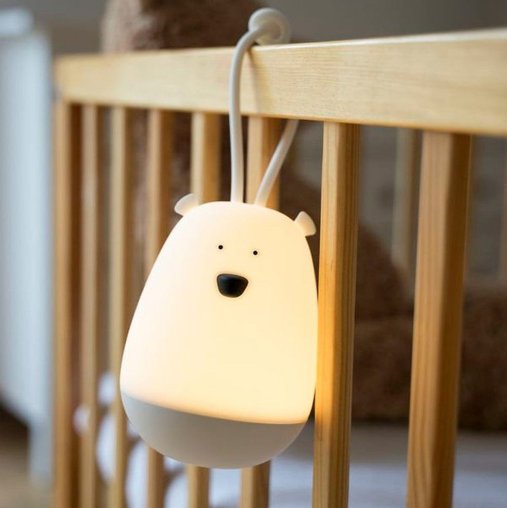 Hängendes Nachtlicht weißer Bär mit Fernbedienung, ideal für Beleuchtung für Kinder und Nachtlichter in der Tierwelt Themenwelt Neu.