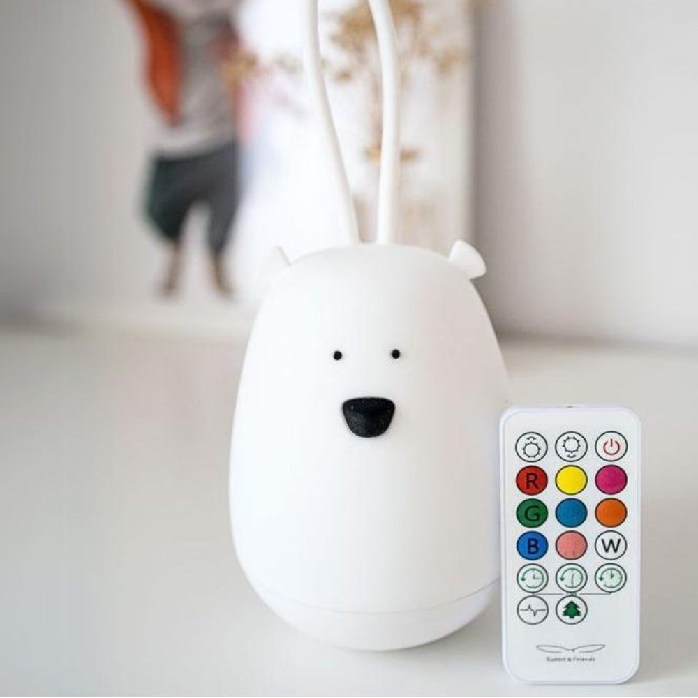 Weißes hängendes Bär-Nachtlicht mit Fernbedienung, ideal für Beleuchtung für Kinder und Tierwelt Themenwelt Neuheiten.