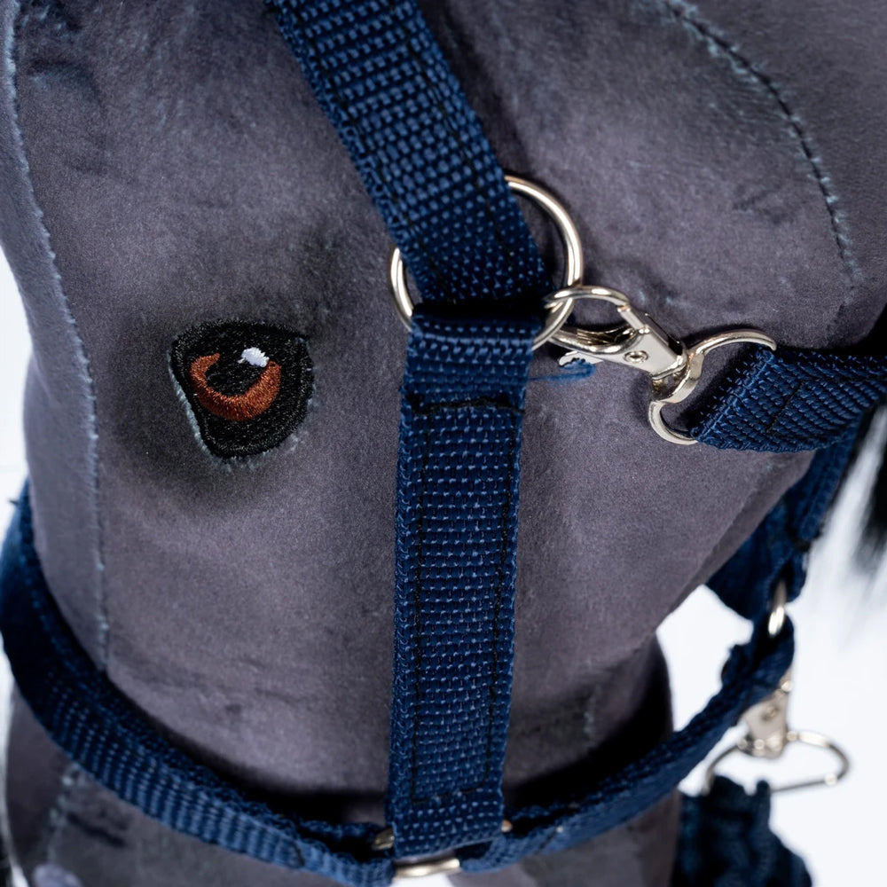 Blaues Halfter und Führstrick aus robustem Material für Hobby Horsing Zubehör in der Themenwelt Spielzeug & Spiele Kinder Spaß