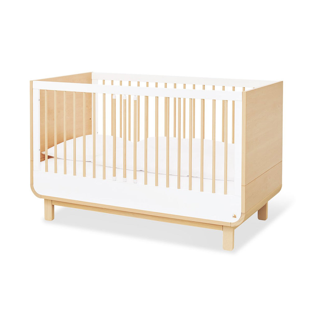 Modernes Babybett 145x75x90 cm aus Kinder- & Jugendbetten Kollektion, umbaubar zum Juniorbett für nachhaltige Kinderzimmer Möbel.