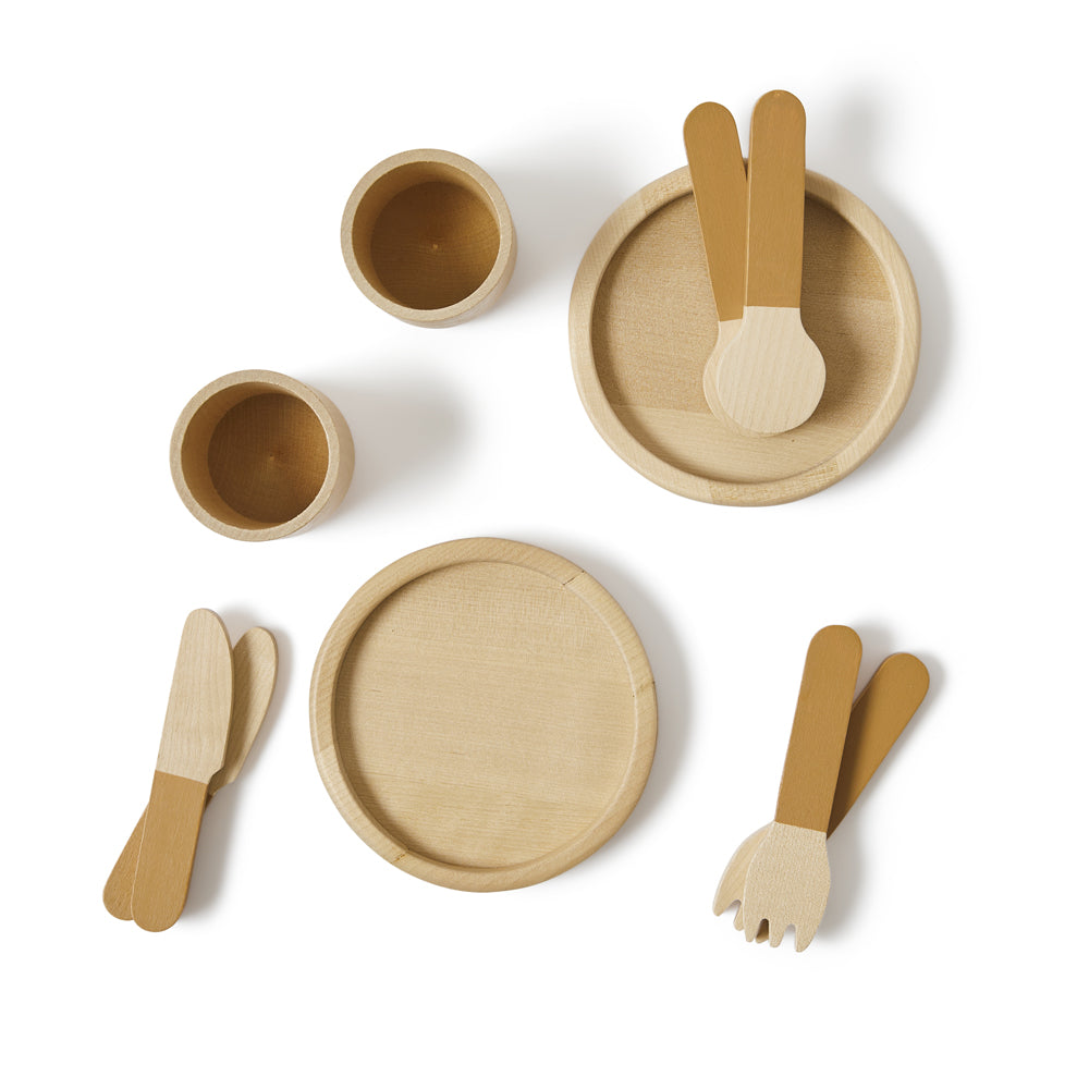 Kinder Geschirr-Set aus Holz