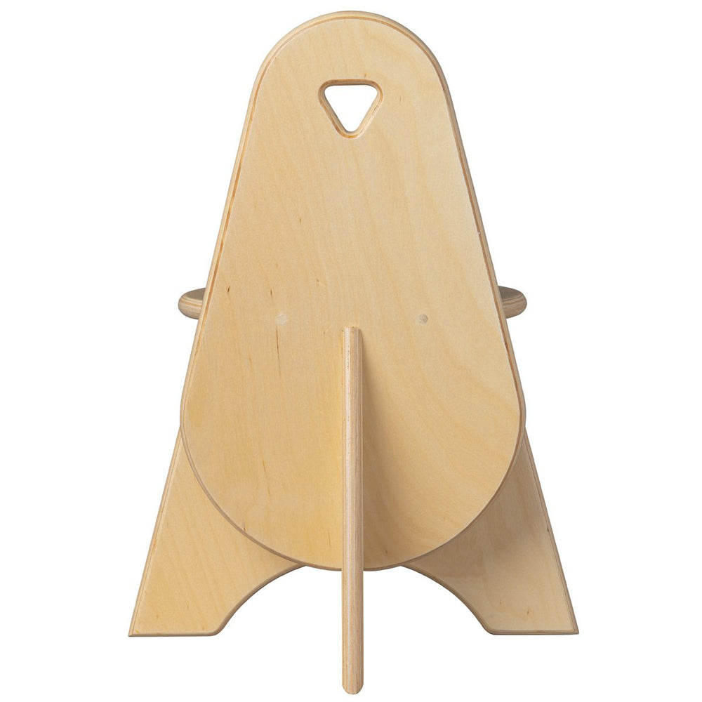 Kinderholzstuhl mit Rückenlehne, 35 cm Sitzhöhe, stabil und sicher, ideal als Sitzmöbel für Kinderzimmer Möbel Neu Stühle & Hocker