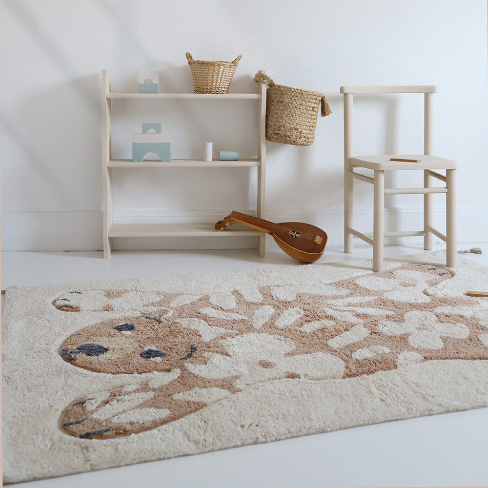 Kinderteppich Baumwolle waschbar 100x150 cm OEKO-TEX®