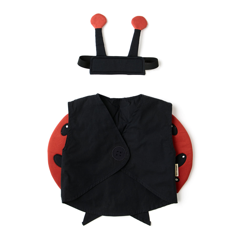 Kinderkostüm Marienkäfer mit Flügeln und Fühlern, geeignet für 3-5 Jahre, aus der Spiel & Bewegung Kinder Kollektion Wald Themenwelt.