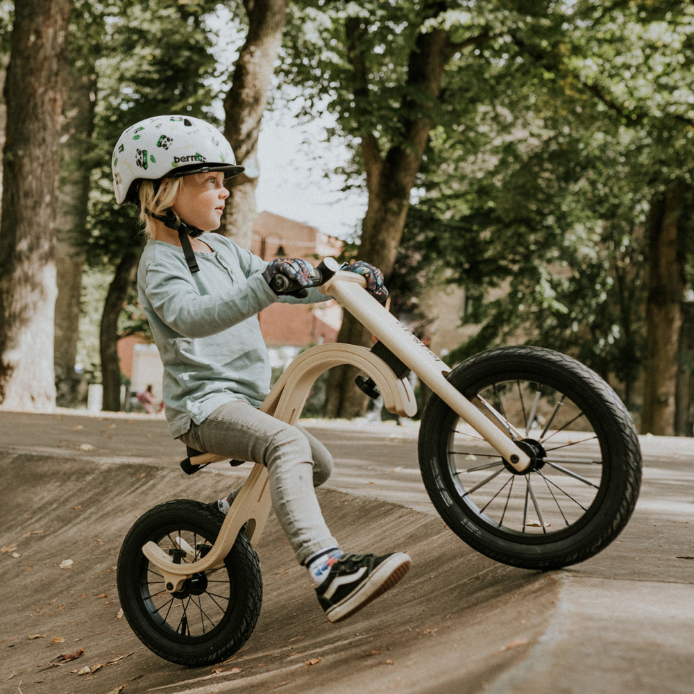holz fahrradhelm Laufrad modular & umbaubar 3in1 aus Holz Balance Bike, optional erweit