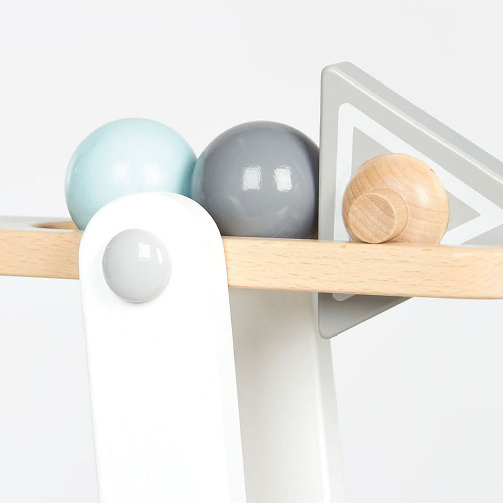 Holz Kugelbahn Motorikspielzeug mit 4 Kugeln und 4 Rollelementen aus Spielzeug & Spiele, Neu, Motorik- & Holzspielzeug