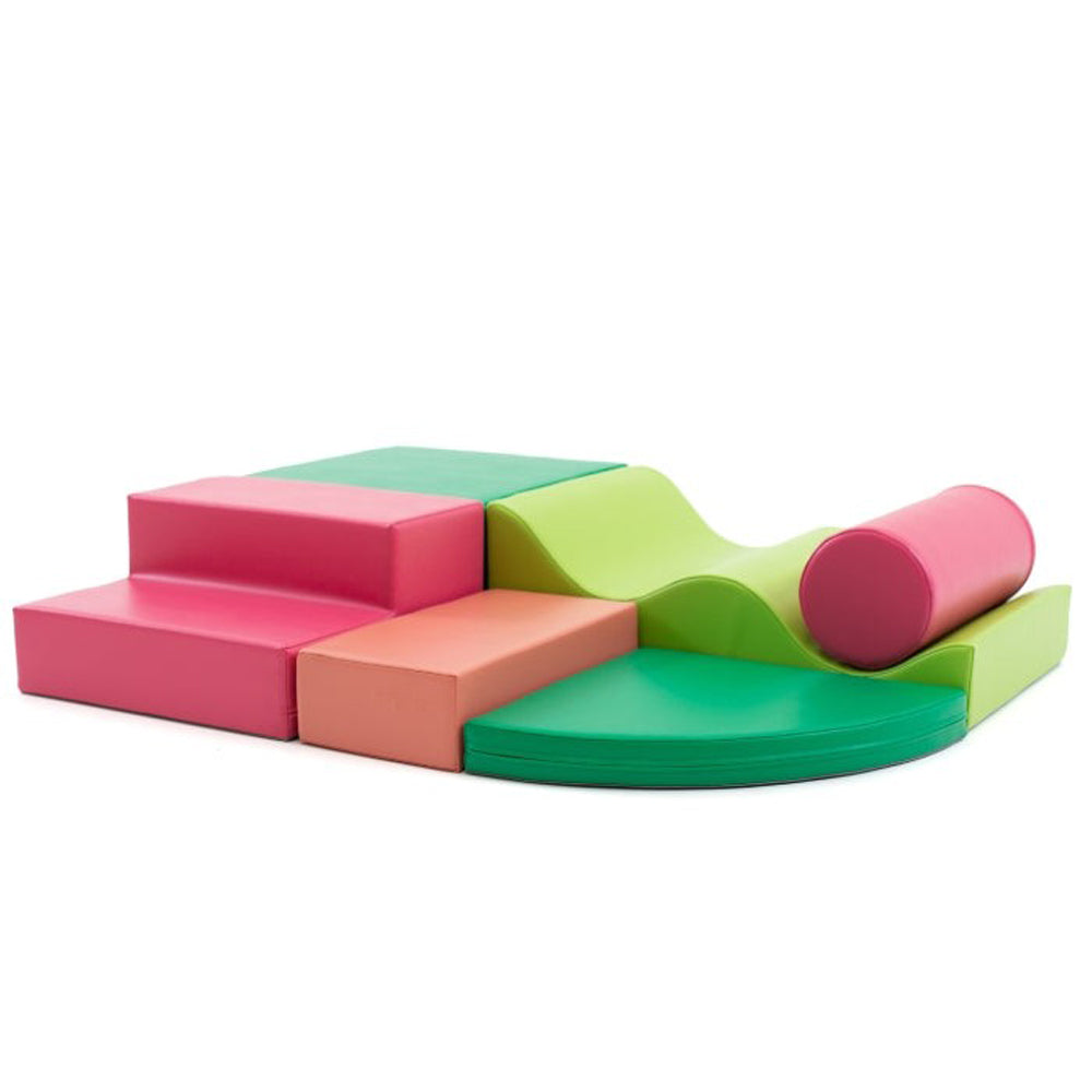 Motorikspielzeug Softblock 6-teiliges Bausteinset Melone für kreatives Spielen und Bewegung, ideal für Spielzeug & Spiele und Spielmöbel Kinder.