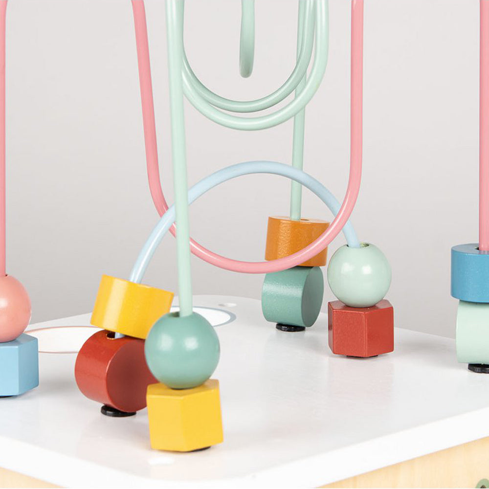 Motorikwürfel aus Linde mit 9 Steckteilen, buntes Motorik- & Holzspielzeug für Kinder aus Spielzeug & Spiele, Geschenke, Neuheiten.