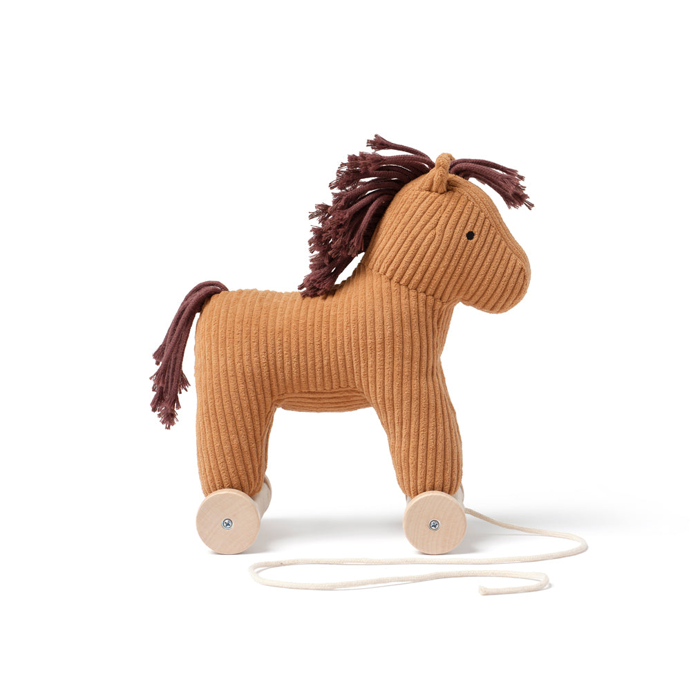 Nachzieh Pferdchen aus Holz und Baumwolle in braun für Spielzeug & Spiele, Geschenke, Spiel & Bewegung Kinder, Tierwelt Themenwelt Sammlungen.