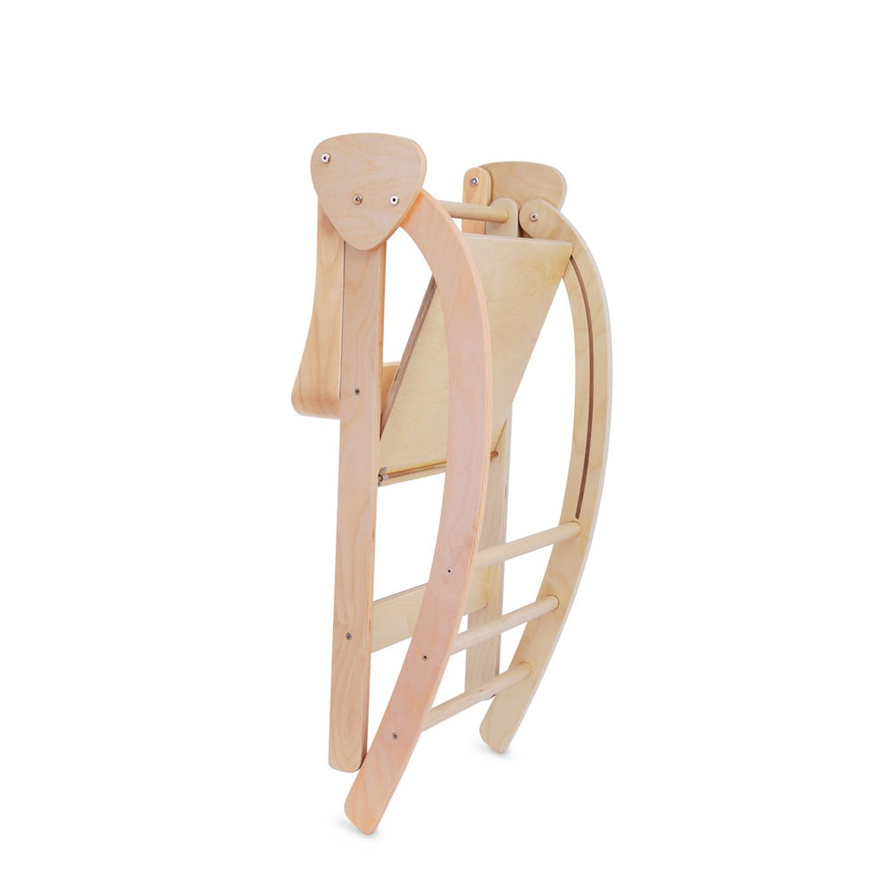 Klappbarer Pikler Lernturm aus Birkenholz für Kinder, ideal für Küche und Montessori-Spielzeug & Spiele, fördert Selbstständigkeit und Bewegung.