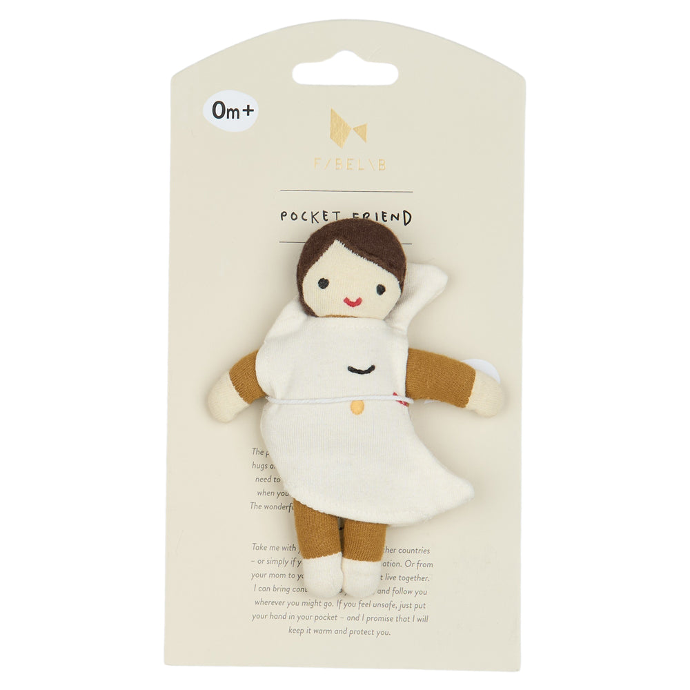 Spielpuppe Pocket Friend 14 cm aus 100 % Bio-Baumwolle, weich gefüllt, ideal für Babys ab 0 Jahren, Spielzeug & Spiele Kinderzimmer Accessoires Neu