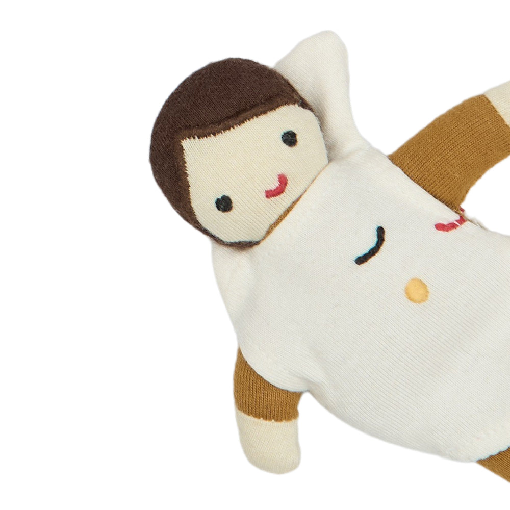 Kuschelige Spielpuppe Pocket Friend aus 100% Bio-Baumwolle, 14 cm groß, ideal für Spielzeug & Spiele sowie Accessoires im Kinderzimmer.