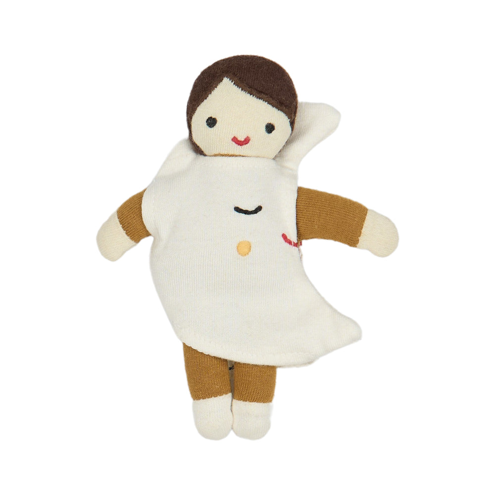 Spielpuppe Pocket Friend 14 cm aus 100% Bio Baumwolle, weich gefüllt, ideal für Kinderzimmer Accessoires & Deko, sowie Spielzeug & Spiele Neuheiten.