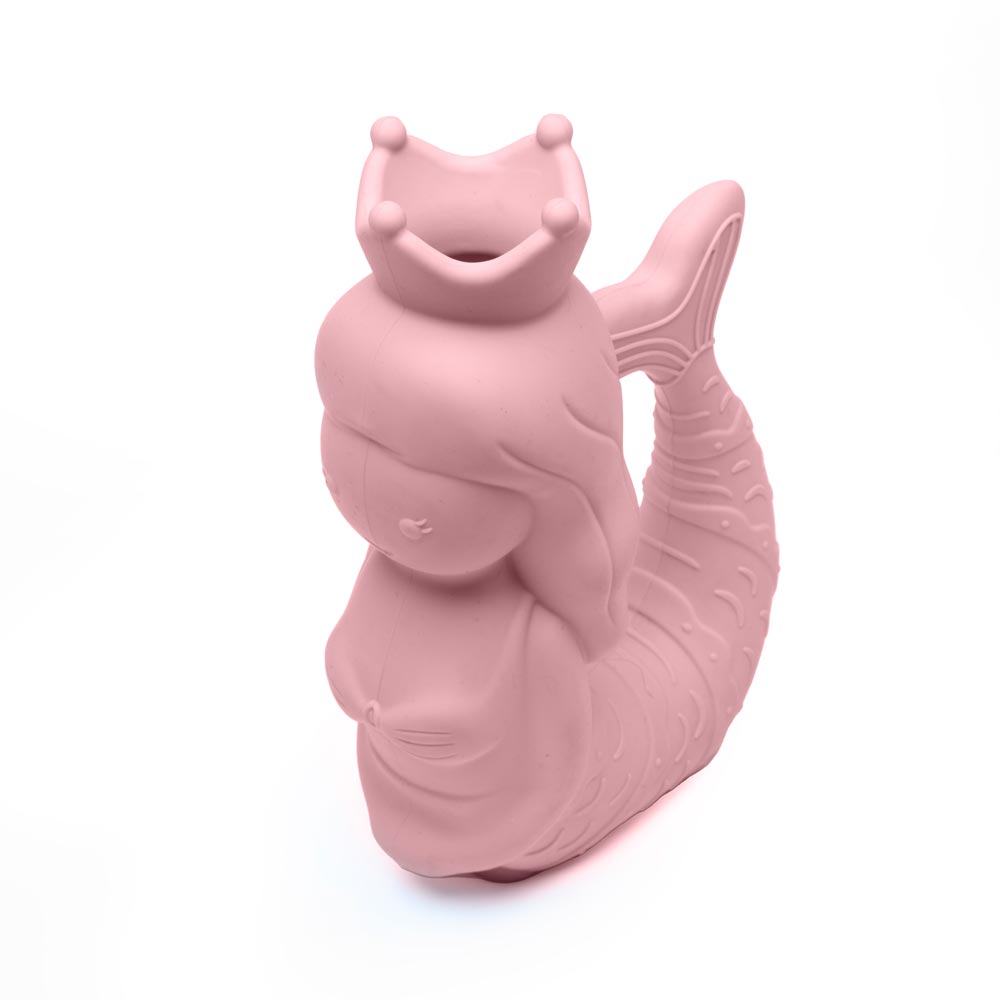 Gießkanne Meerjungfrau Sand- & Wasserspielzeug aus Silikon, rosa, kindgerecht, ideal für kreative Wasser- und Sandspiele im Garten oder Strand.