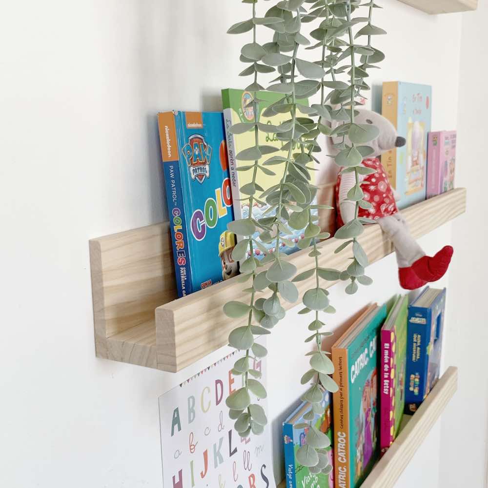 kinderzimmer bücher aufbewahrung Schwebendes Wandregal
