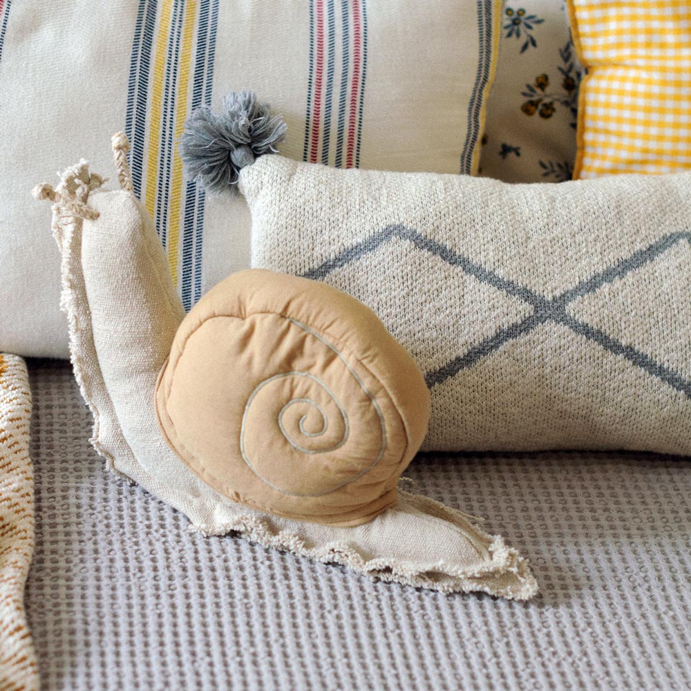 Spielkissen Snail aus Bio-Baumwolle