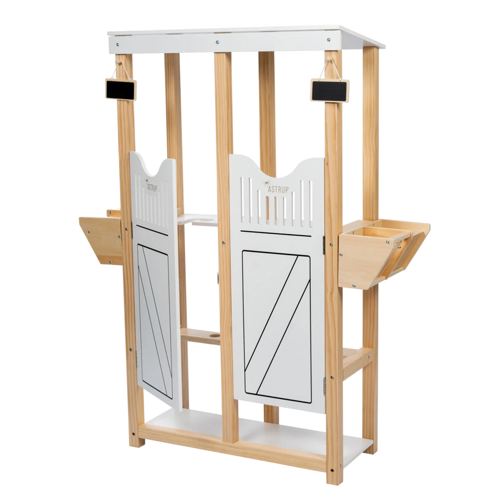 Stall aus Sperrholz für zwei Steckenpferde, Spielzeug & Spiele, Spiel & Bewegung Kinder, Hobby Horsing, Tierwelt Themenwelt