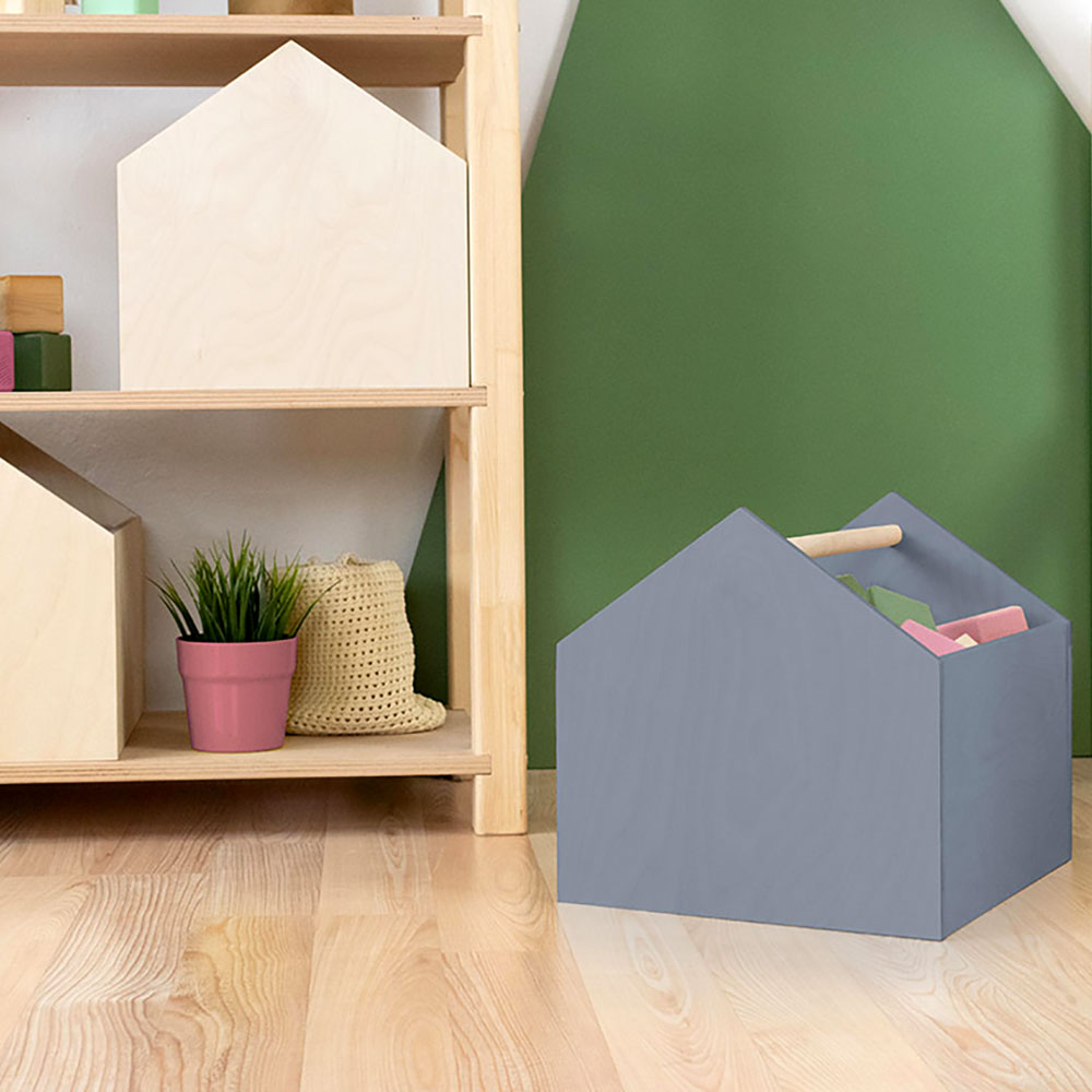 Aufbewahrungsbox House in Haus-Form, Aufbewahrungsbehälter - Kindersein
