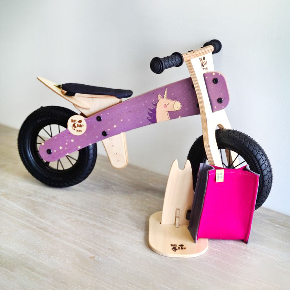 kinderrad holz Kinderlaufrad aus nachhaltigem Holz, Einhorn Motiv