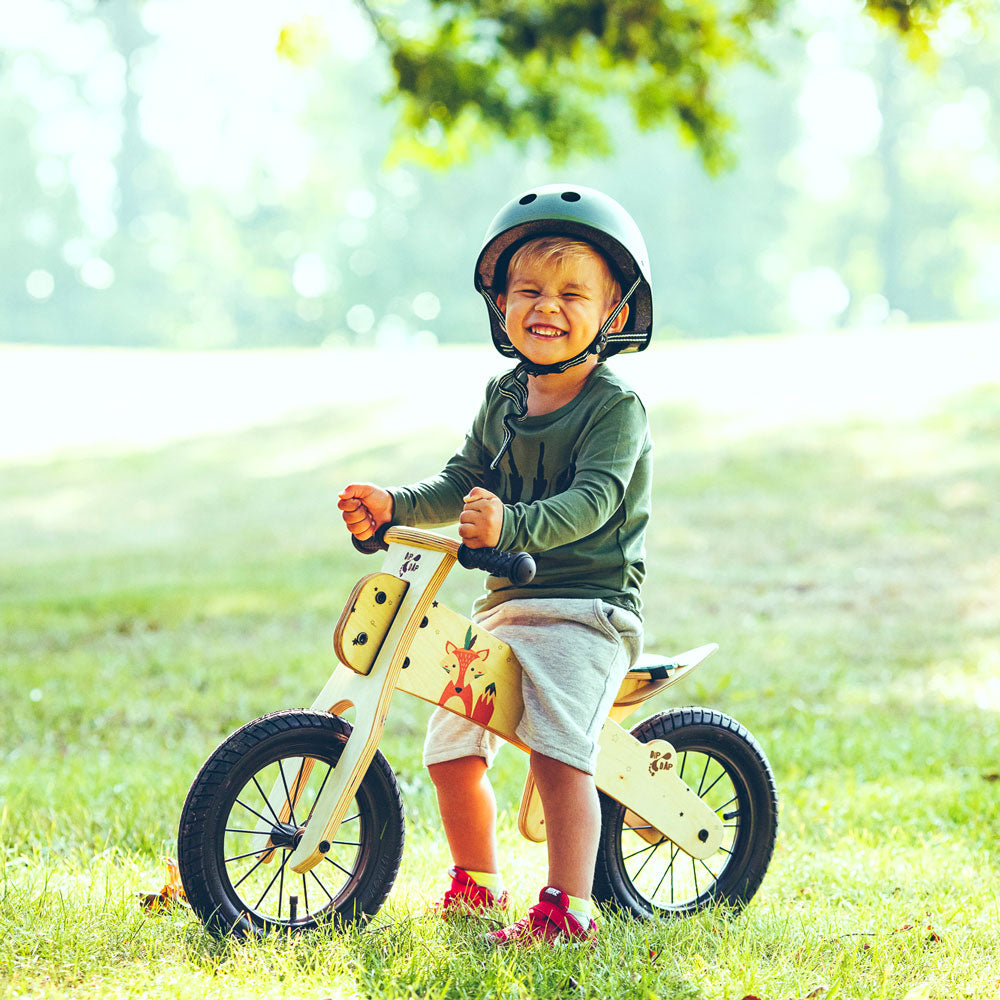 Kinderlaufrad aus nachhaltigem Holz, Fuchs Motiv,  - Kindersein