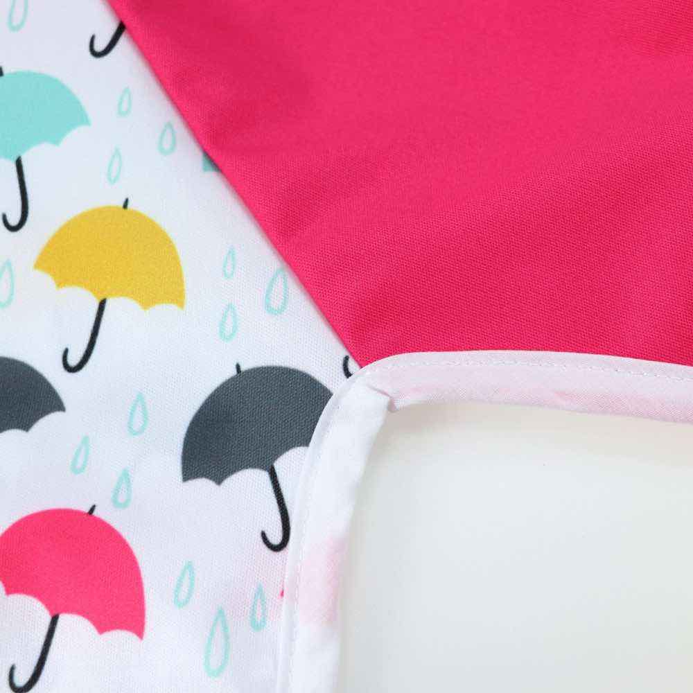 Ärmellätzchen mit Tasche Motiv Bunte Regenschirme, Ärmellätzchen - Kindersein