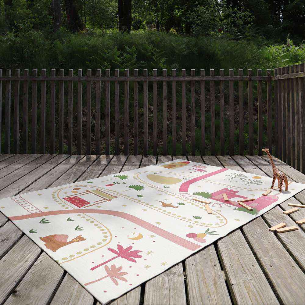 Spielteppich In- & Outdoor 123 x 180 cm Marrakesch, Kinderteppich - Kindersein