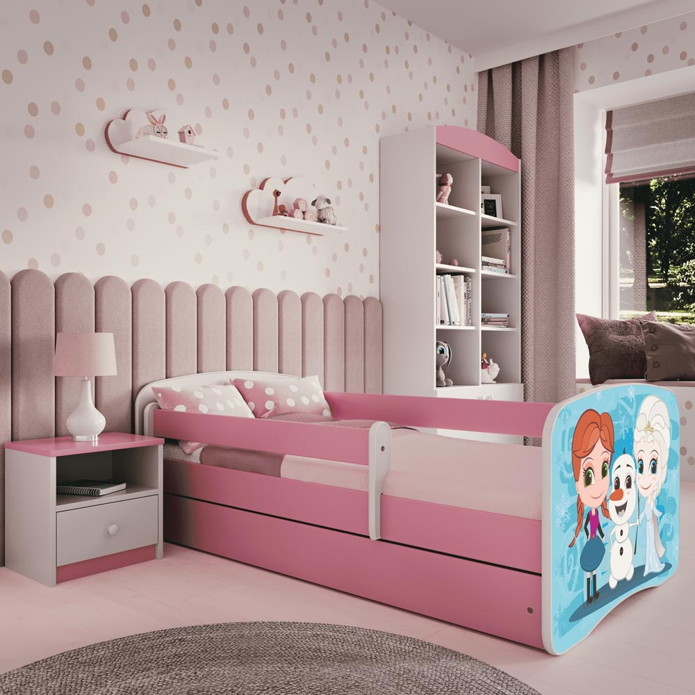 Kinderbett mit Rausfallschutz Sweetdreams, Eiskönigin Motiv, Kinderbett - Kindersein