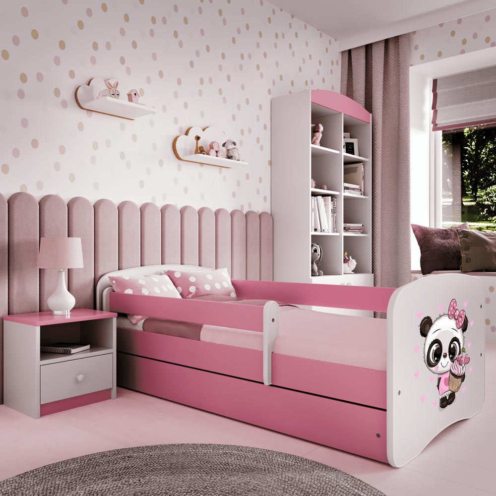 Kinderbett mit Rausfallschutz Sweetdreams, Panda Motiv, Kinderbett - Kindersein