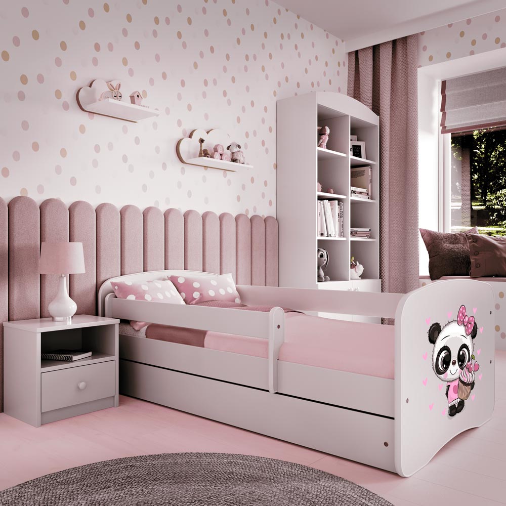 Kinderbett mit Rausfallschutz Sweetdreams, Panda Motiv, Kinderbett - Kindersein