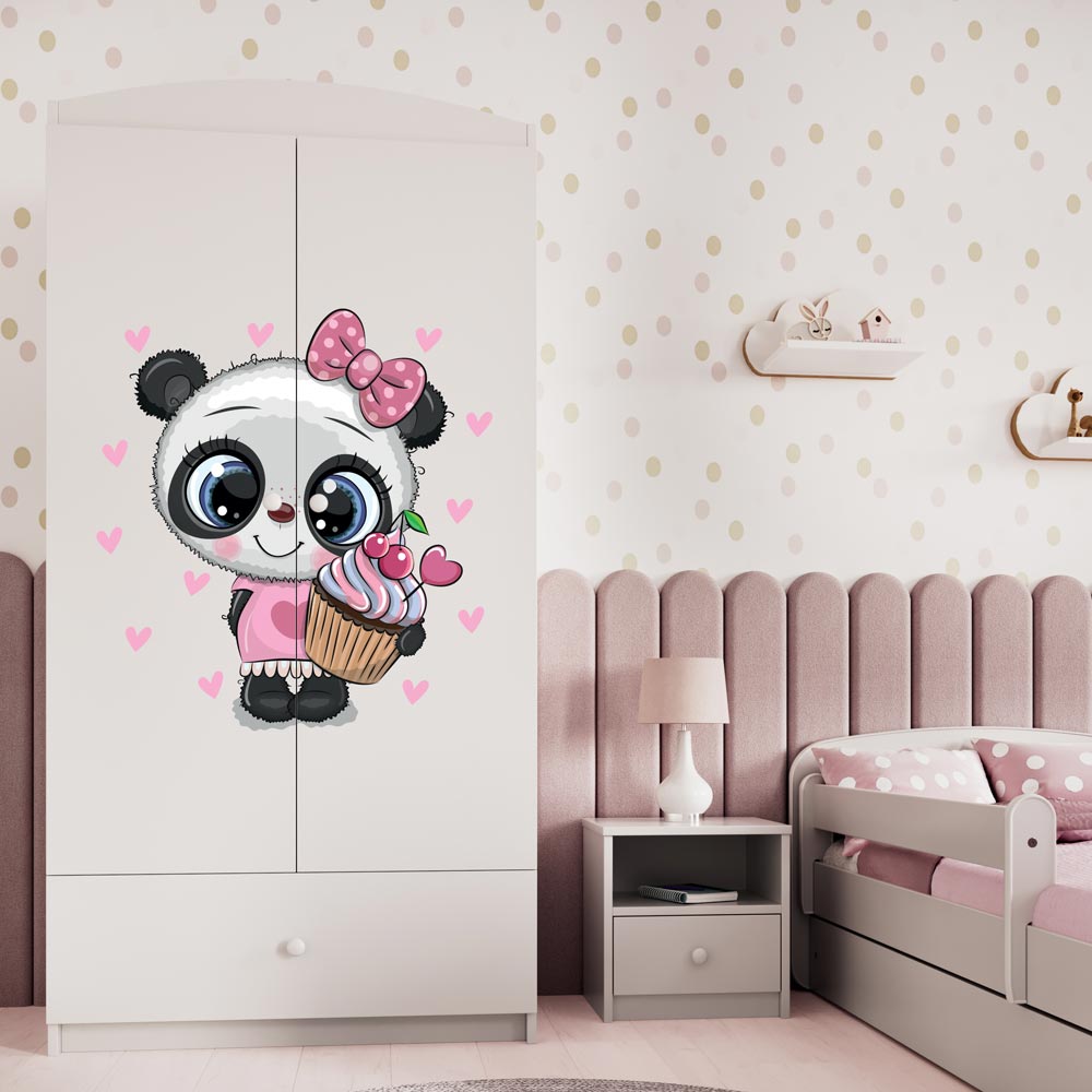 Kleiderschrank für Kinder Sweetdreams, Panda Motiv, Kleiderschrank - Kindersein