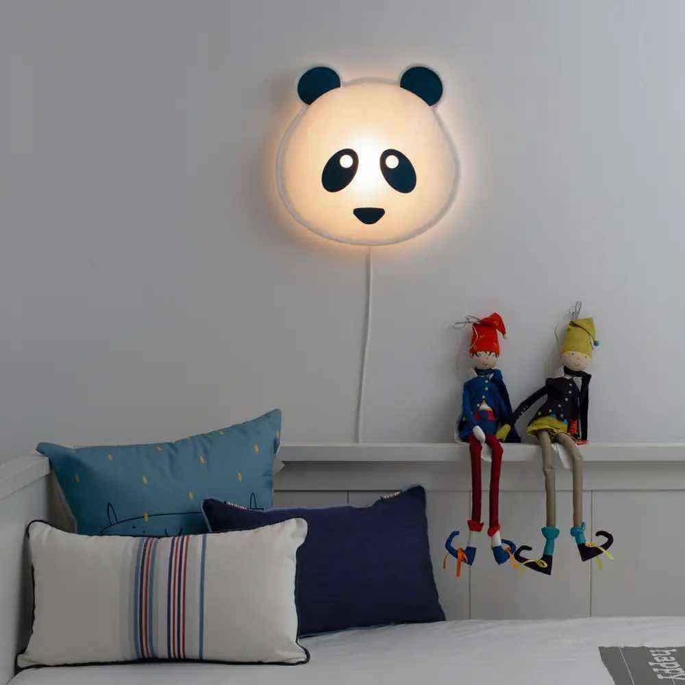 Kinderzimmer Wandlampe Panda, Lampe - Kindersein