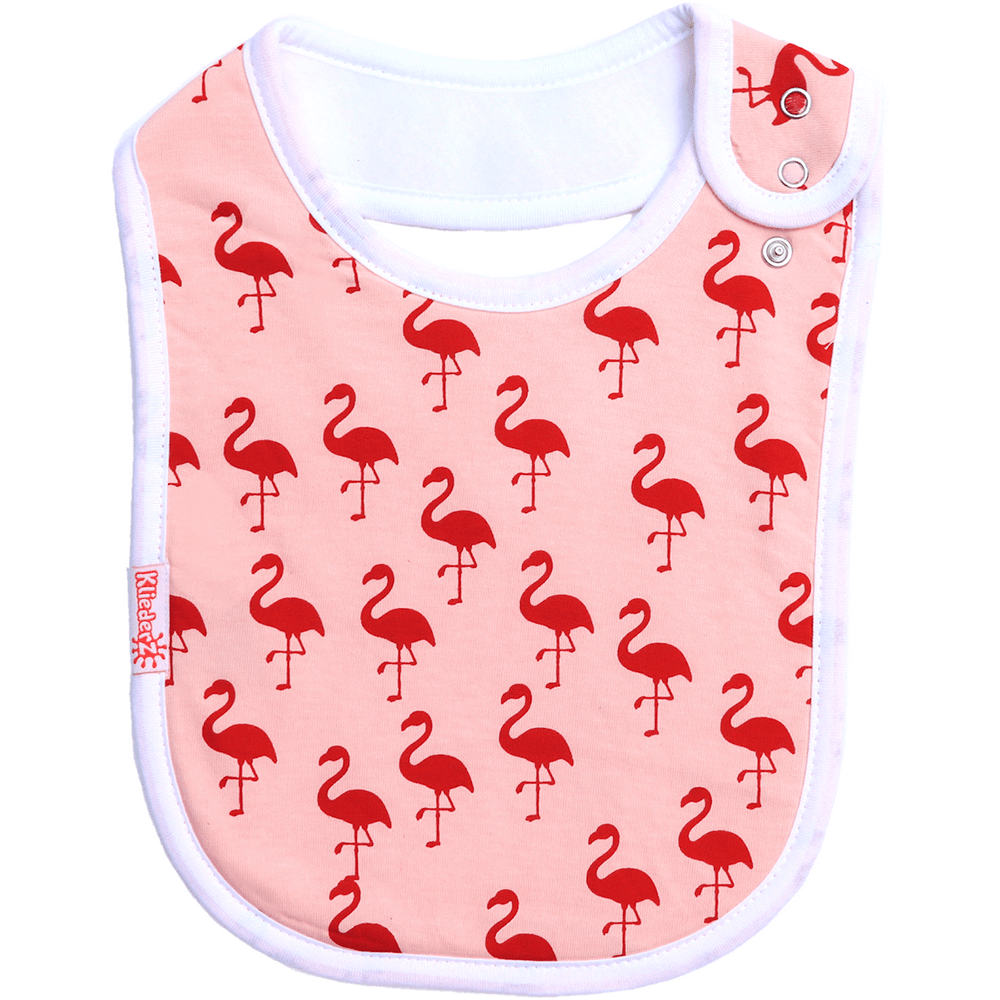 Lätzchen aus 100 % Biobaumwolle Flamingo, Lätzchen - Kindersein