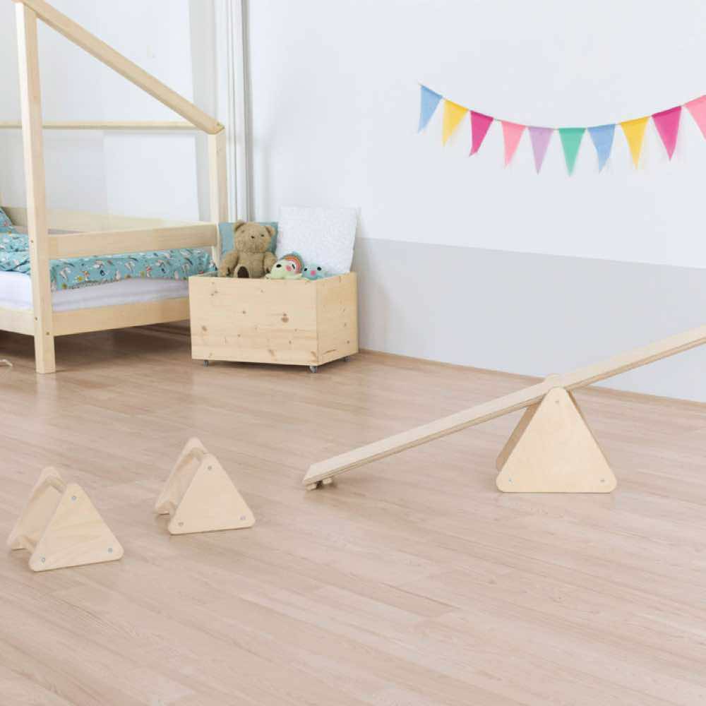 Montessori-Balance-Set für Kinder Dreiecke, Fahr, Wipp- & Schaukelspielzeug - Kindersein