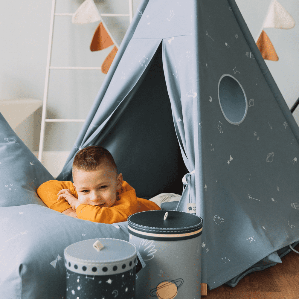 Spielzelt-Set Tipi für Kinderzimmer Galaxie, Tipi Kinderzimmer - Kindersein
