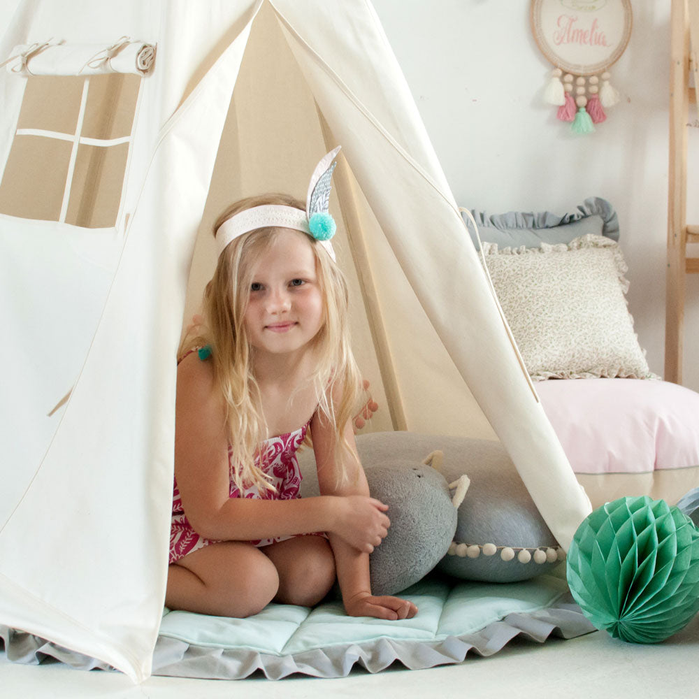 Tipi Zelt für Kinder, klassisch und in Beige,  - Kindersein