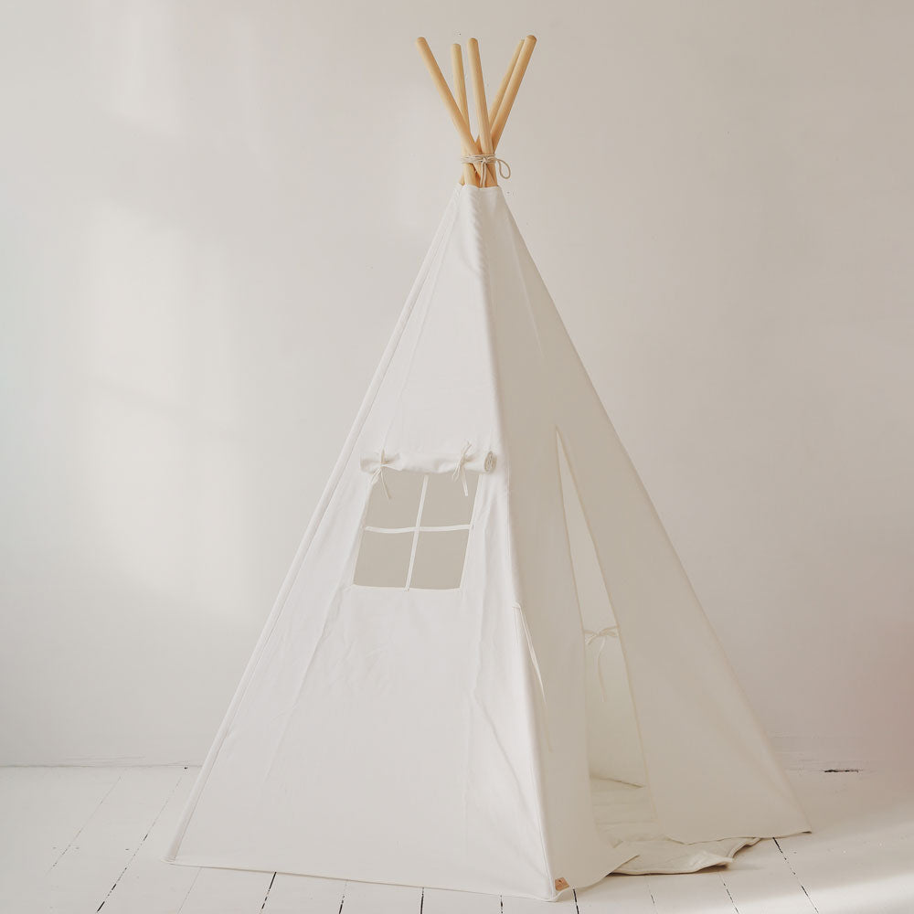 Tipi Zelt für Kinder, klassisch und in Schneeweiß,  - Kindersein