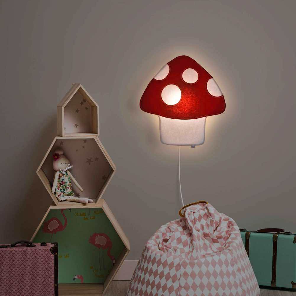 Kinderzimmer Wandlampe Pilz, Lampe - Kindersein